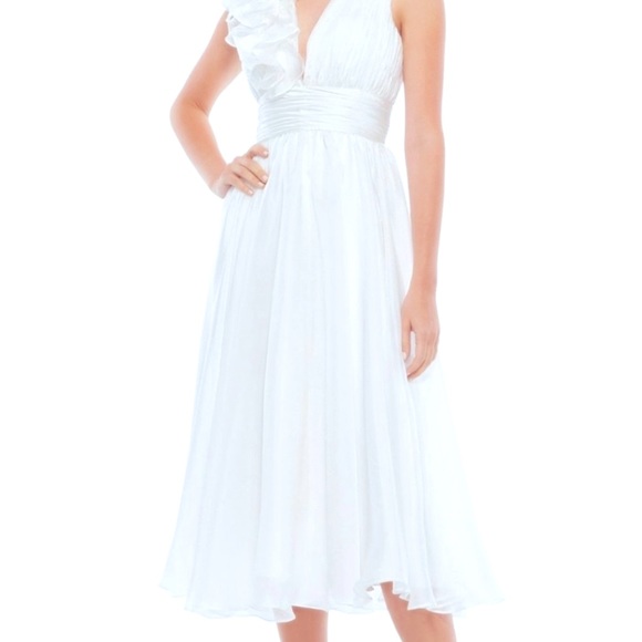 ⭐️SOLD⭐️Mac Duggal Vintage Style Floral Gown Wedding Bride Sz 14 - Picture 6 of 17